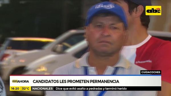 Cuidacoches: intendentes les prometen permanencia  - ABC Noticias - ABC Color