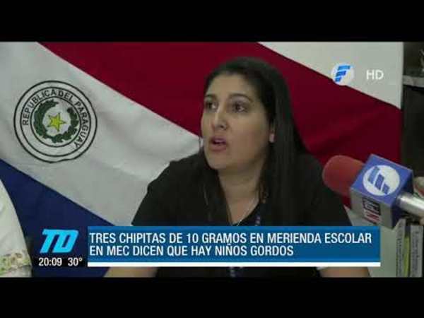 ¿Corresponden las 3 chipitas en la merienda escolar?
