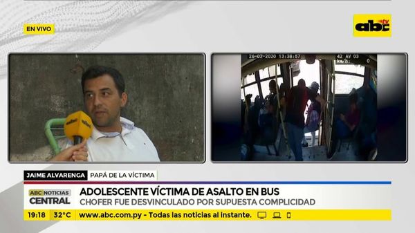 Adolescente víctima de asalto en bus - ABC Noticias - ABC Color