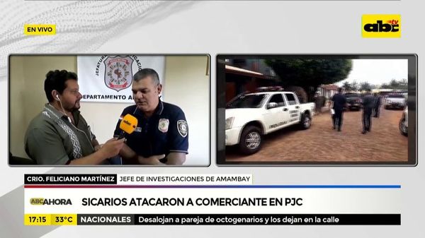 Sicarios atacaron a comerciante en PJC - ABC Noticias - ABC Color