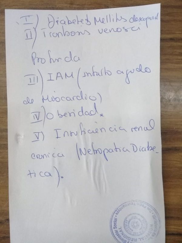 Pedido de solidaridad para paciente