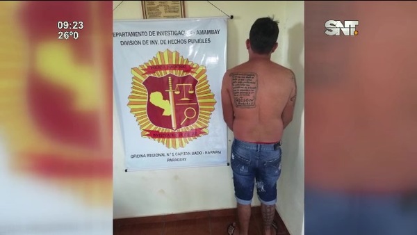 Cae presunto sicario en Capitán Bado - SNT