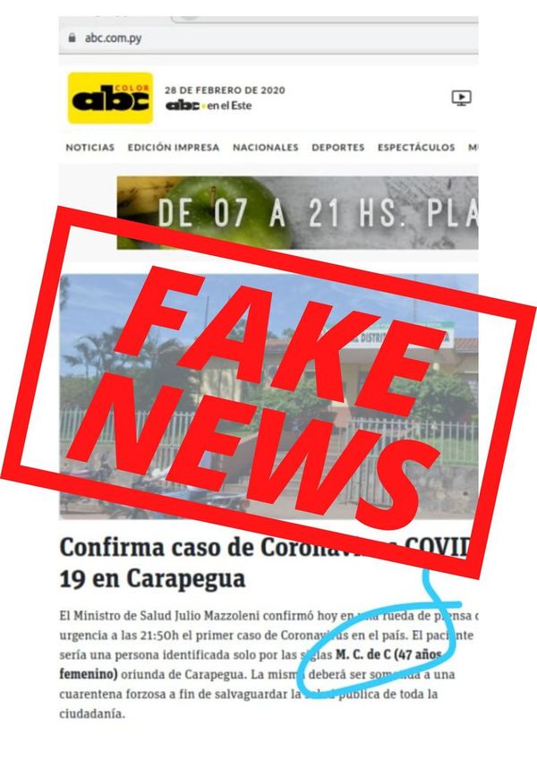 Salud Pública denunciará las fake news sobre coronavirus - Nacionales - ABC Color