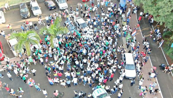 Manifestación contra la violencia en Ciudad del Este