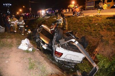 Aparatoso accidente en San Lorenzo deja al menos un muerto  - Nacionales - ABC Color