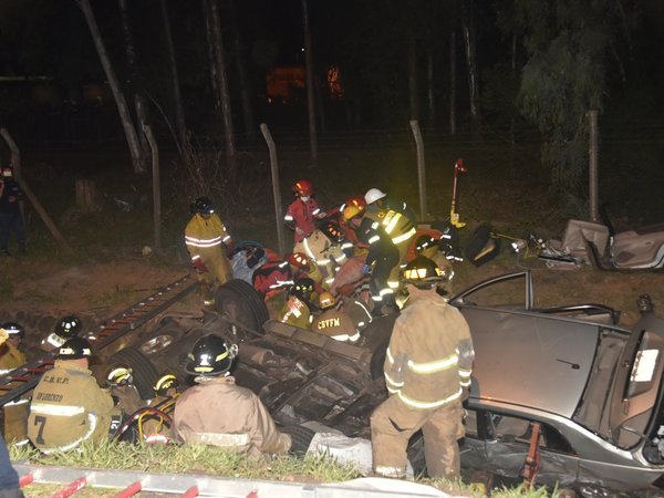 Dos muertos en aparatoso accidente en Capiatá