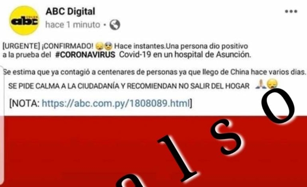 HOY / Salud denunciará ante Fiscalía las noticias falsas viralizadas sobre coronavirus