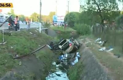 Cuádruple choque con derivación fatal en Capiatá - C9N