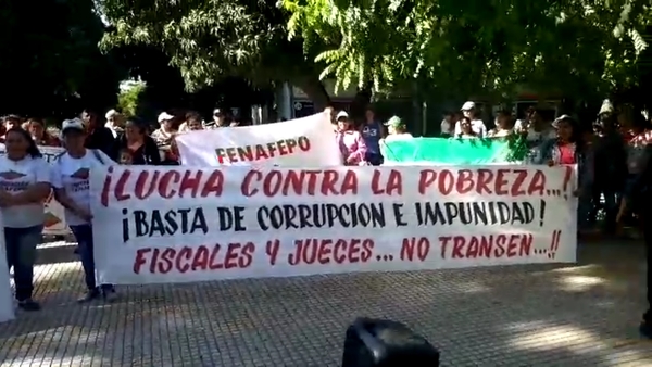 Organizaciones sociales se movilizan reclamando condena para Camilo Soares y Alfredo Guachiré
