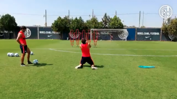 San Lorenzo presenta el 'secreto' de Romero en los tiros libres