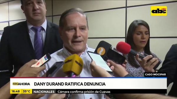 Danny Durand ratifica denuncia - ABC Noticias - ABC Color