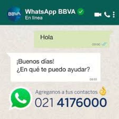 BBVA posee cuenta de WhatsApp oficial verificada - Empresariales - ABC Color