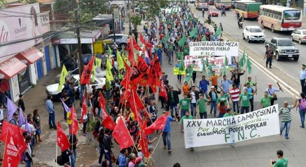 Marcha campesina será el 25 y 26 de este mes