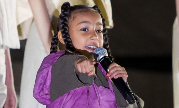 North, la hija de Kanye West, sigue los pasos de su papá en la música