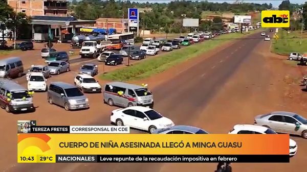 Cuerpo de niña asesinada fue llevado a Minga Guasu - ABC Noticias - ABC Color