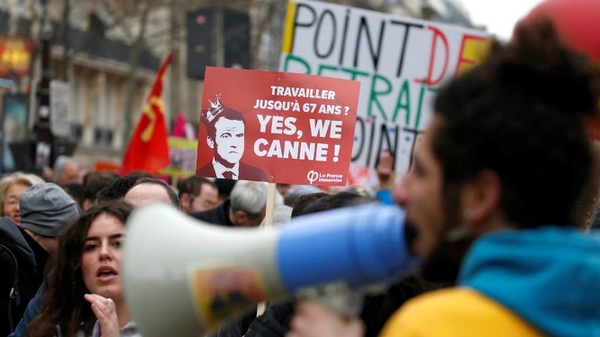 Los sindicatos franceses protestan contra la reforma de pensiones | .::Agencia IP::.