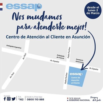 ESSAP habilita nuevo Centro de Atención a clientes - .::RADIO NACIONAL::.