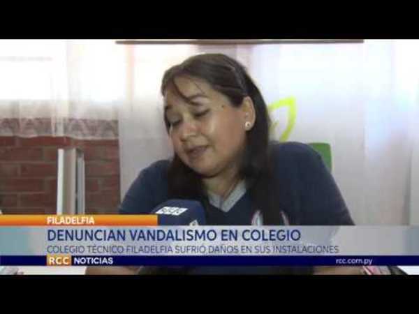 VANDALIZAN PREDIO DE COLEGIO TÉCNICO NACIONAL DE FILADELFIA