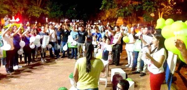 Marcha pacifica “Con los niños y niñas No” en San Juan Nepomuceno