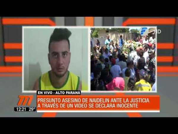 Principal sospechoso del asesinato de Naidelín se declara inocente