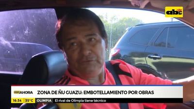 Zona de Ñu Guazú: Embotellamiento por obras - ABC Noticias - ABC Color
