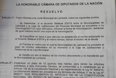 Intendencia firmó acuerdo sin venia de la Junta por casi G. 16.000 millones, violando Ley Municipal | Lambaré Informativo