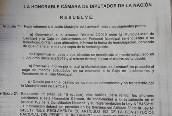 Intendencia firmó acuerdo sin venia de la Junta por casi G. 16.000 millones, violando Ley Municipal | Lambaré Informativo