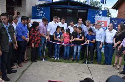​​​Tigo y Conatel inauguran telecentro en Yabebyry en el marco de los compromisos sociales 4G LTE | Lambaré Informativo