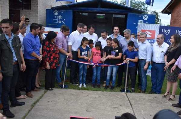 Tigo y Conatel inauguran telecentro en Yabebyry en el marco de los compromisos sociales 4G LTE | Lambaré Informativo
