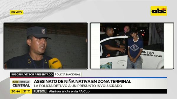 Asesinato de niña indígena en zona terminal - ABC Noticias - ABC Color