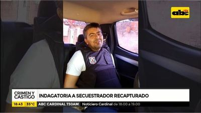 Indagatoria a secuestrador recapturado - Crimen y castigo - ABC Color