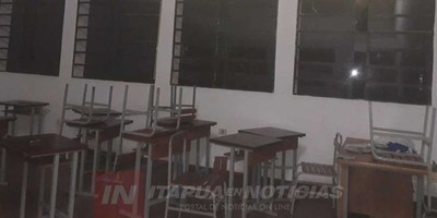 VIOLENTO ASALTO EN LA ESCUELA DE ARROYO PORÃ, MALVIVIENTES GOLPEARON AL GUARDIA.