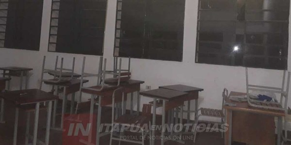 VIOLENTO ASALTO EN LA ESCUELA DE ARROYO PORÃ, MALVIVIENTES GOLPEARON AL GUARDIA.