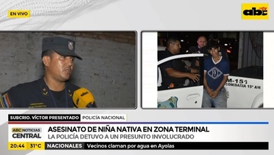 Detienen a un joven sospechoso del crimen de niña indígena