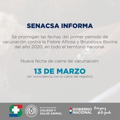 Amplían período de vacunación contra aftosa en Ñeembucú - .::RADIO NACIONAL::.