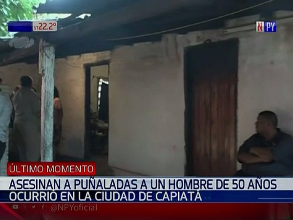 Asesinan a puñaladas a un hombre de 50 años en Capiatá