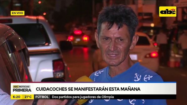 Cuidacoches se manifestarán esta mañana - ABC Noticias - ABC Color