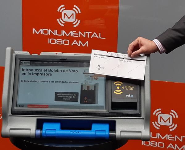 Votar tomará menos de un minuto