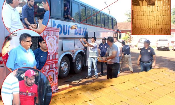 Incautan más de una tonelada de marihuana que era transportada en bus de excusión con destino a Brasil – Diario TNPRESS