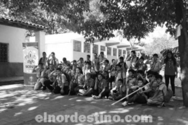 Boys Scouts de la Agrupación N° 29 Acosta Ñu realizaron una campaña de limpieza y arborizaron en Horqueta