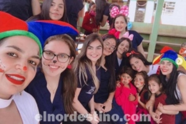 Alumnos de Universidad Sudamericana realizan destacada actividad social a favor de escuela de Pedro Juan Caballero