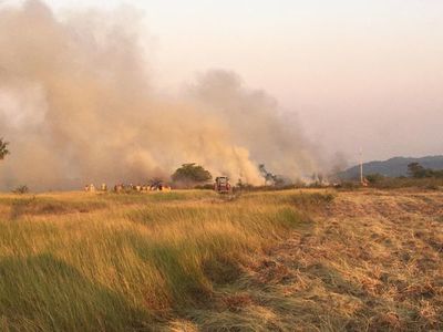Reportan gran incendio en Paraguarí