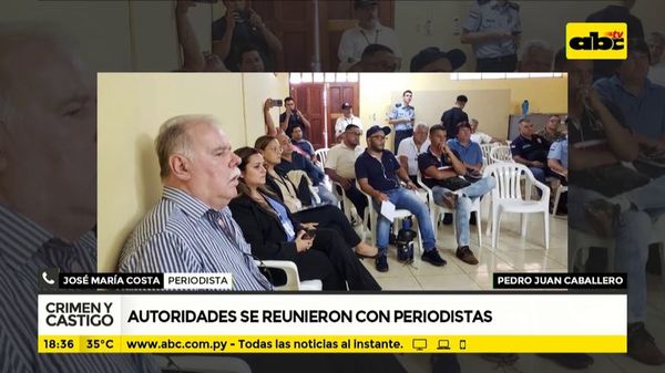Autoridades se reunieron con periodistas - Crimen y castigo - ABC Color