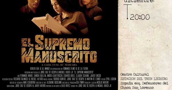 Suspenden proyección de “El supremo manuscrito”