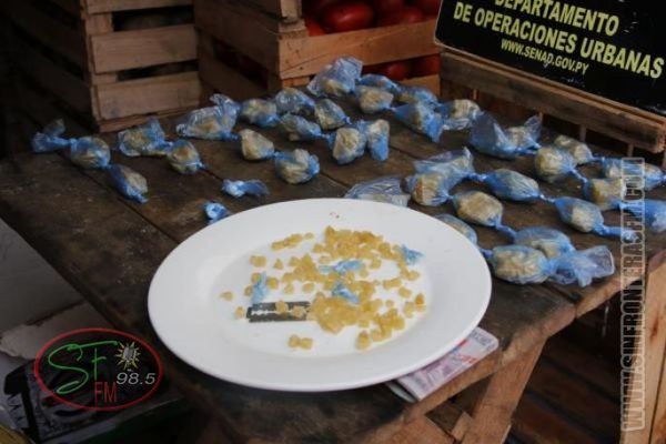 Decomisan más de 3 mil dosis de crack en