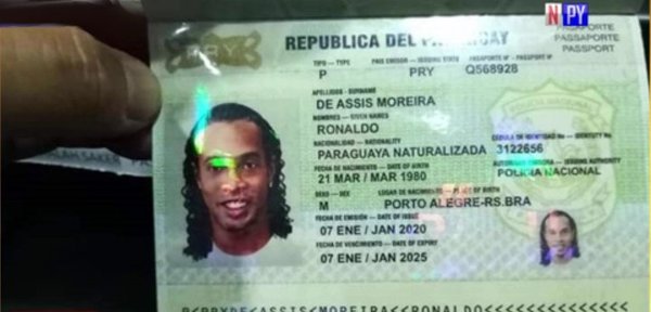 Pasaporte de Ronaldinho son documento auténtico con contenido falso | Noticias Paraguay