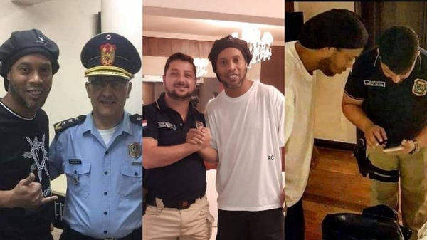 HOY / Policías posaron junto a Ronaldinho tras detenerlo: “Fue una simple foto, es un astro...”