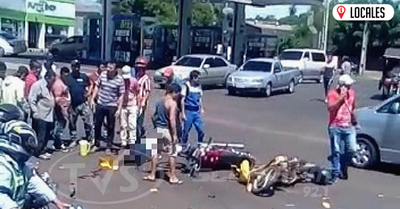 Tras grave accidente de tránsito, motociclista fallece en Encarnación