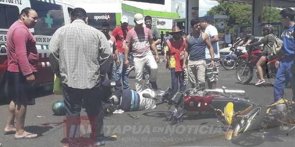 CHOQUE ENTRE MOTOCICLETAS DEJA UN FALLECIDO.