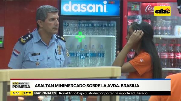 Asaltan minimercado sobre la Avenida Brasilia - ABC Noticias - ABC Color